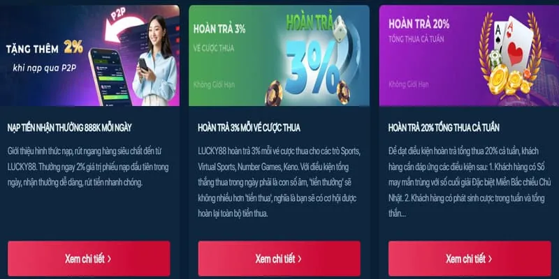 Chương trình hoàn trả casino hàng tuần